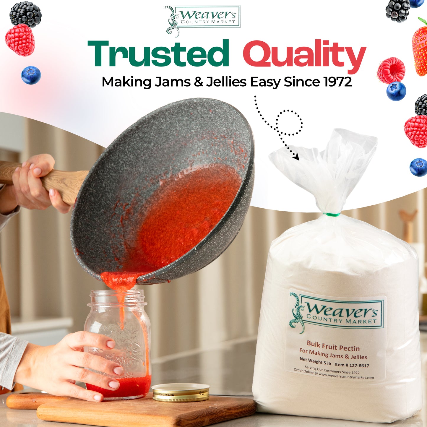 Weaver's Country Market Bulk Fruit Pectin Mix for Making Jams & Jellies