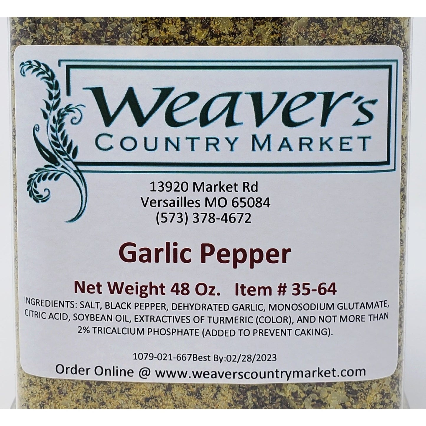 Weaver's Country Market Garlic Pepper