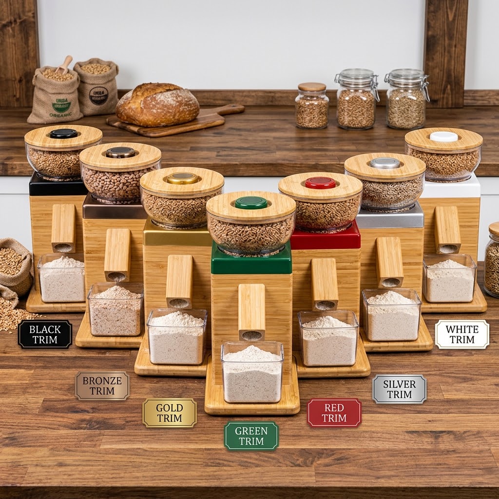NutriMill Harvest Stone Grain Mill: Fresh-Milled Flour in Your Favorite Color