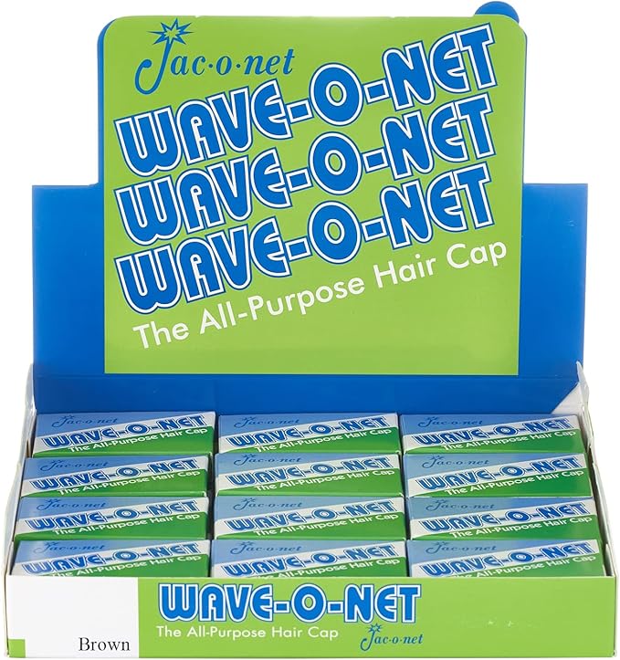 Wave-O-Net Jac.o.net Brown Medium Weight Hair Nets All Purpose Hair Cap