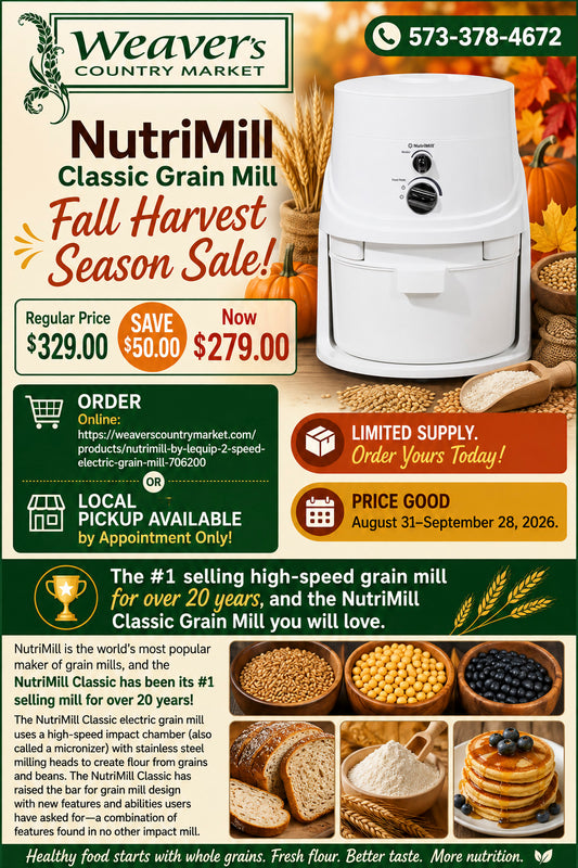 NutriMill Classic Electric Home Grain Mill 706200